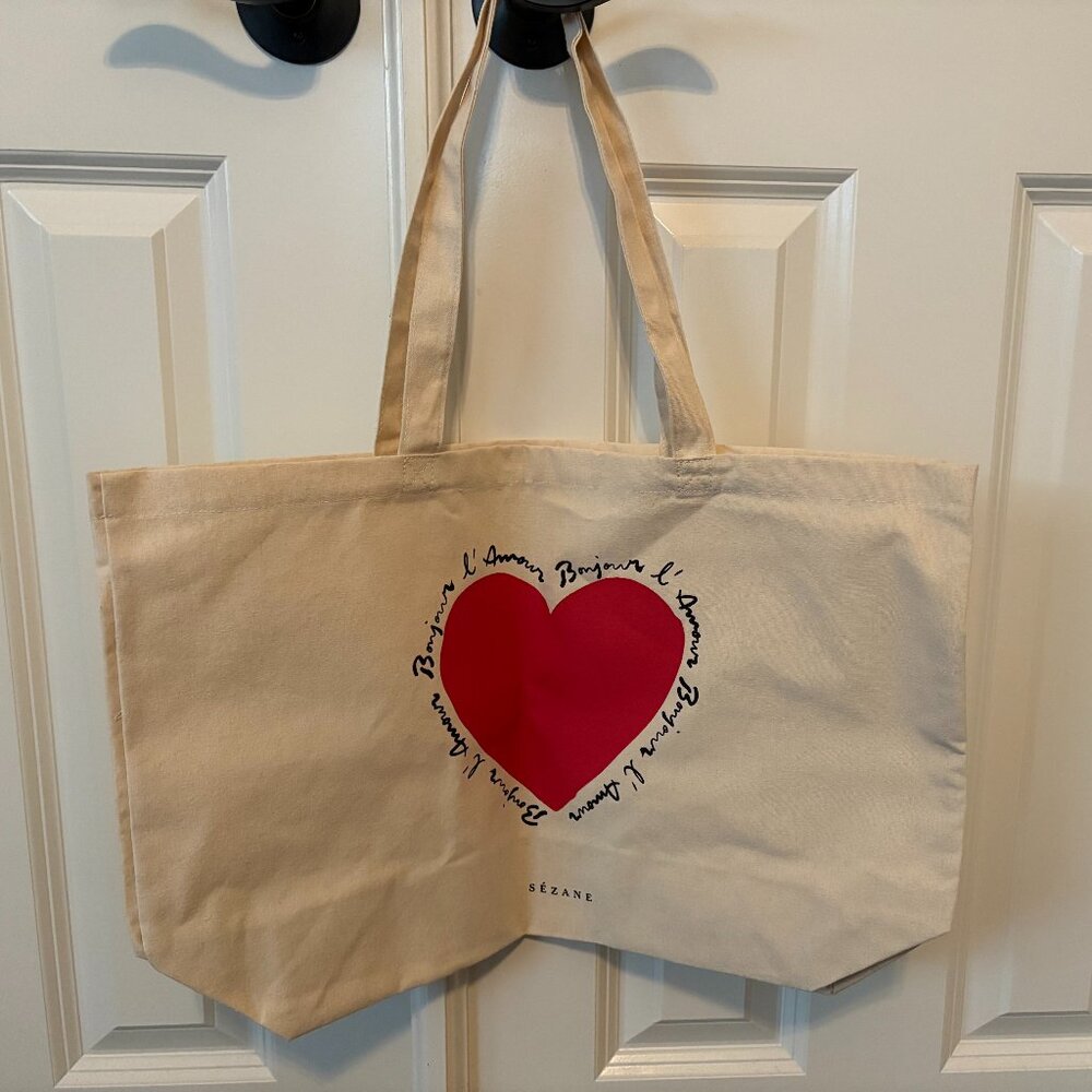 Limited Edition Sezane Fabric Tote Bag (Fall 2025)